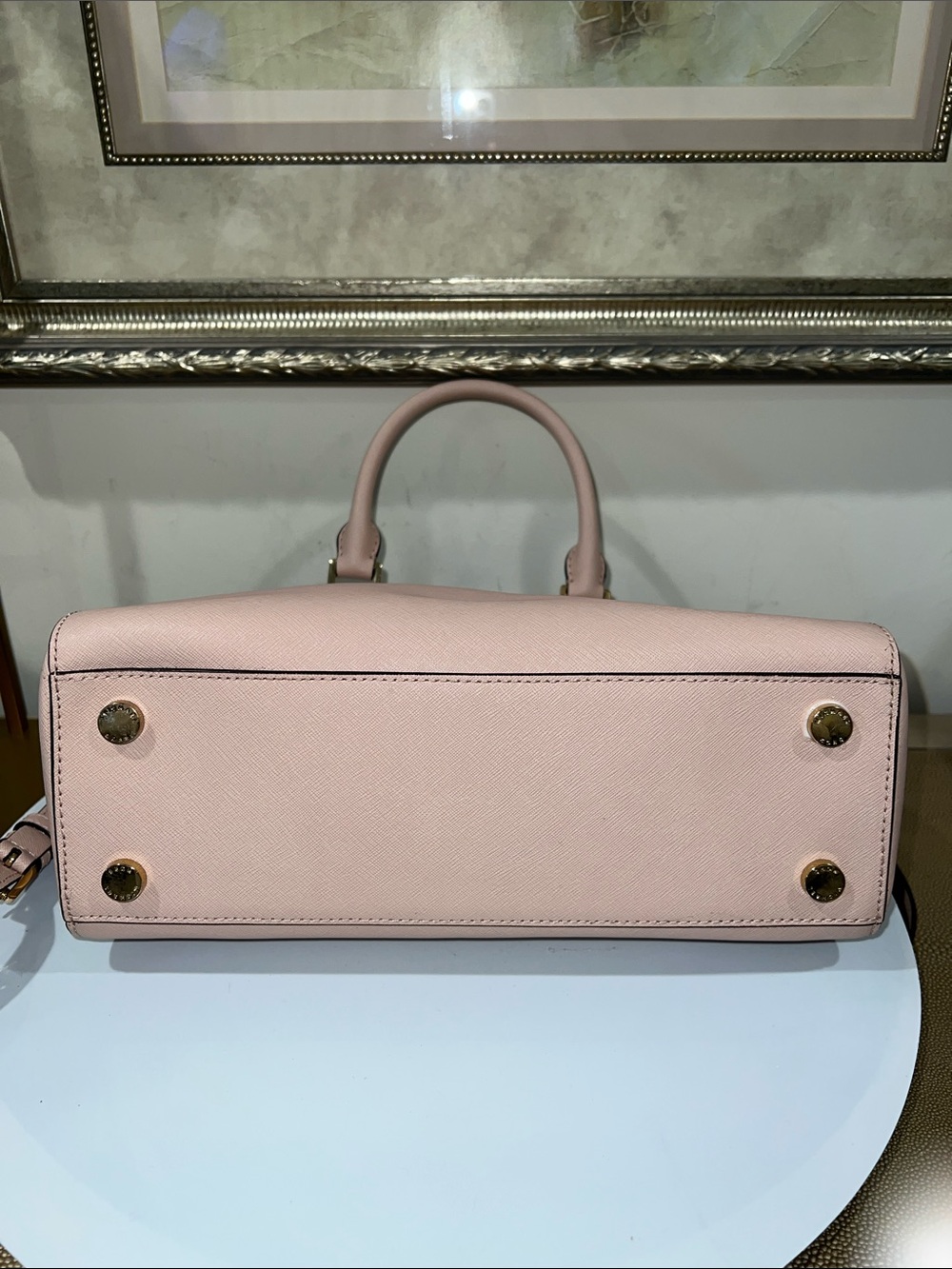 MICHAEL Michael Kors Blush Pink Ballet MD Satchel Crossbody NWT MSRP $328 - Picture 7 of 16